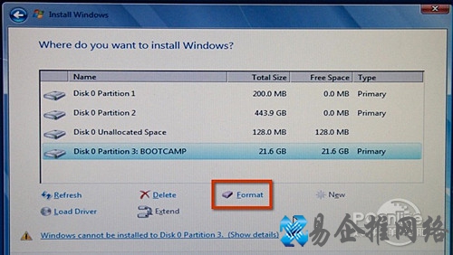 Mac装Windows 7