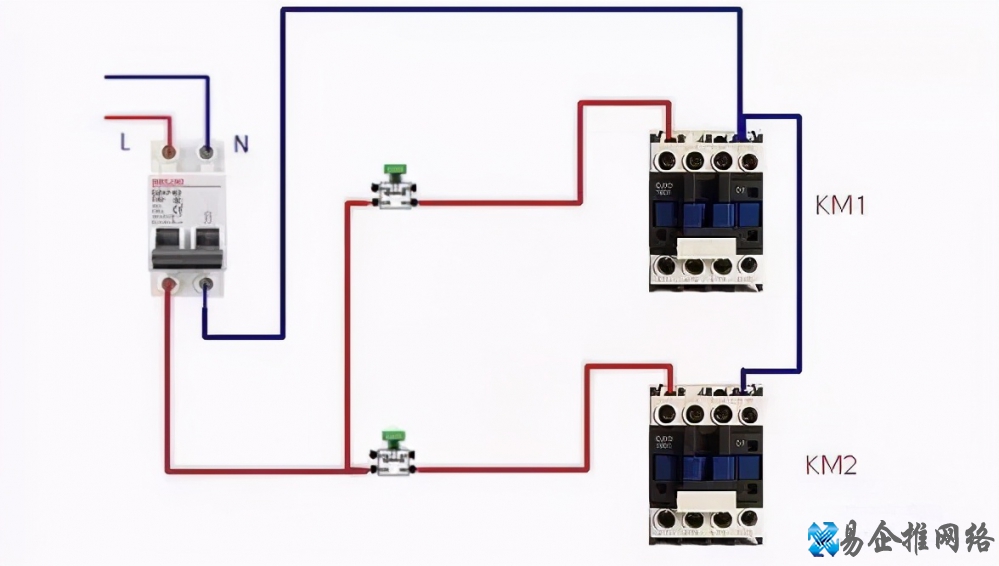 电路图+实物图详解:交流接触器常用的接线方式!从简单到复杂