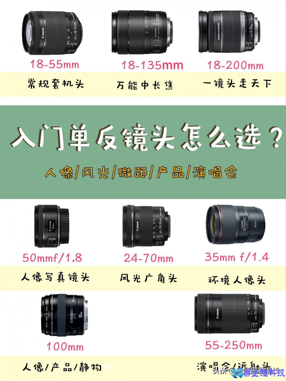 单反入门镜头有哪些？单反入门镜头推荐