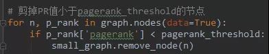 剪掉低于阙值的节点