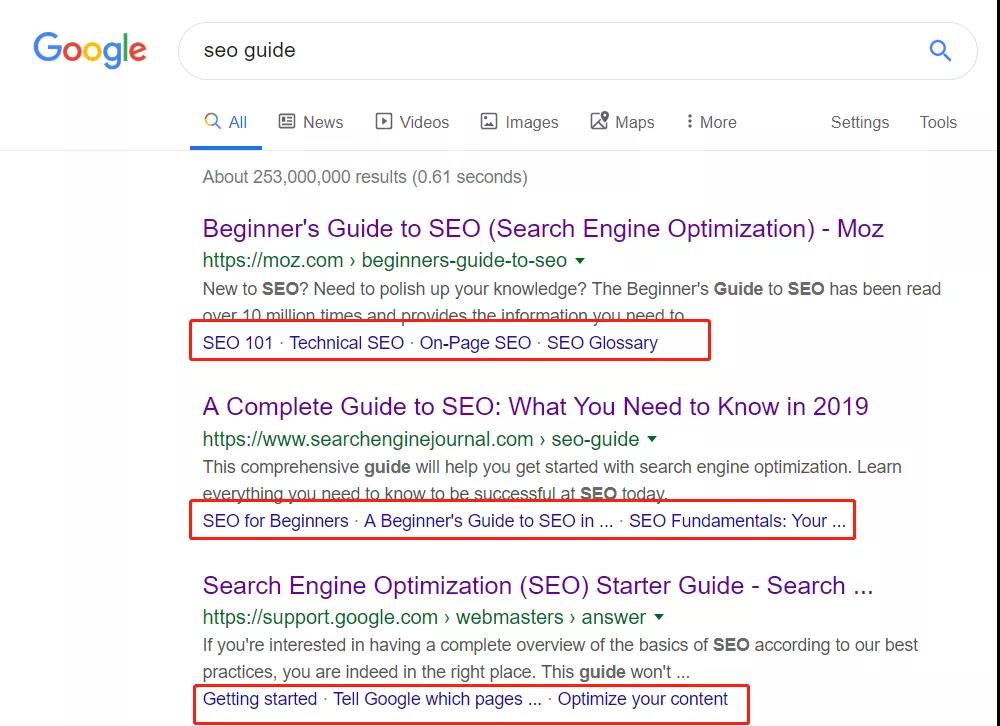 利用Sitelinks促进品牌曝光，获取更多流量