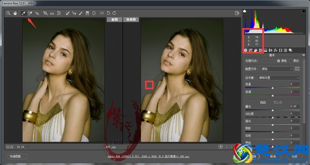 如何在PS ACR插件中一键快速校正照片白平衡？