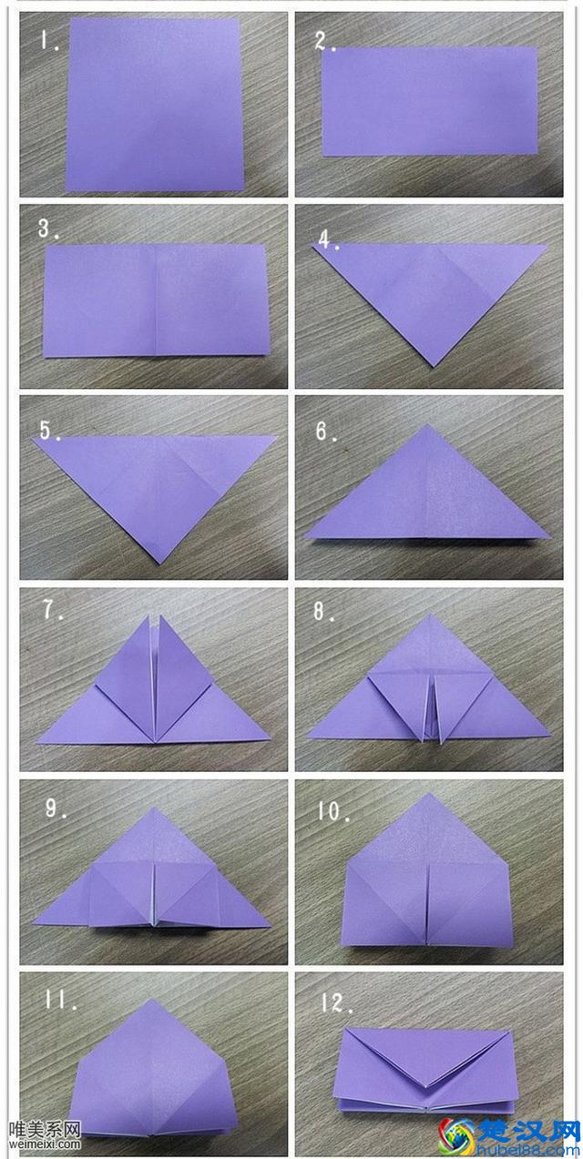 有意思的旋转玫瑰折纸折法 简单的玫瑰花折纸教程 美观大方