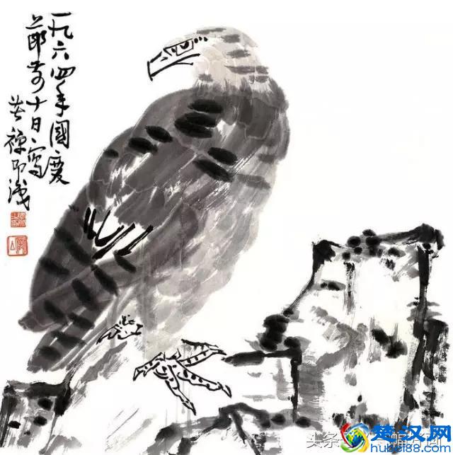 李苦禅：我画鹰是有绝招的，幅越大越能自由挥洒