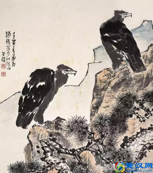 李苦禅：我画鹰是有绝招的，幅越大越能自由挥洒