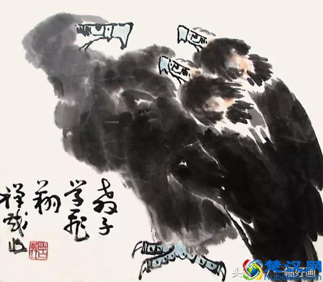 李苦禅：我画鹰是有绝招的，幅越大越能自由挥洒