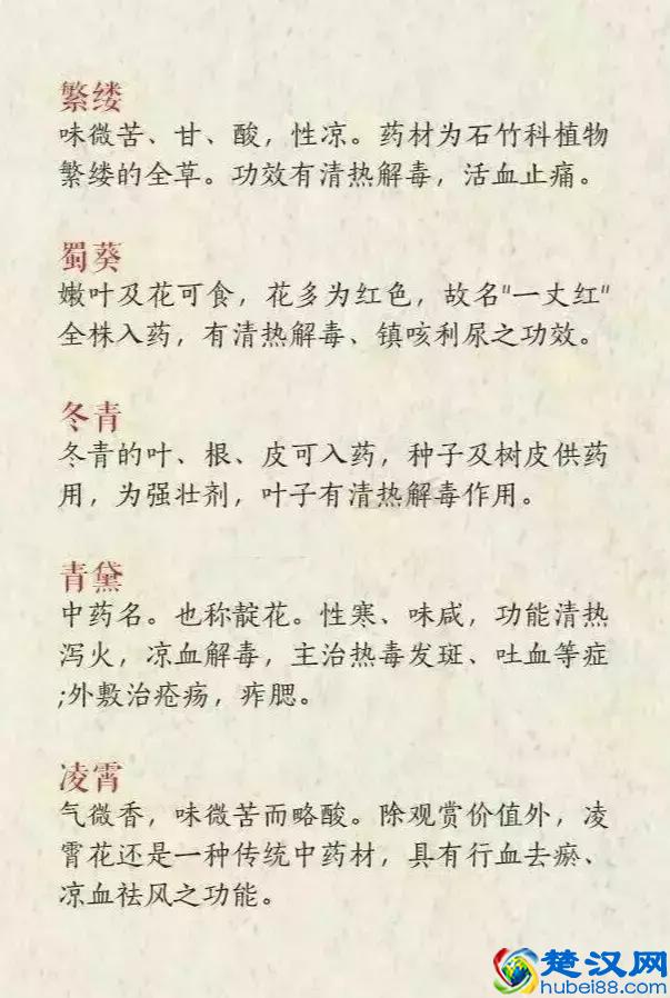 好听的中药名，用来做网名也是极好的！