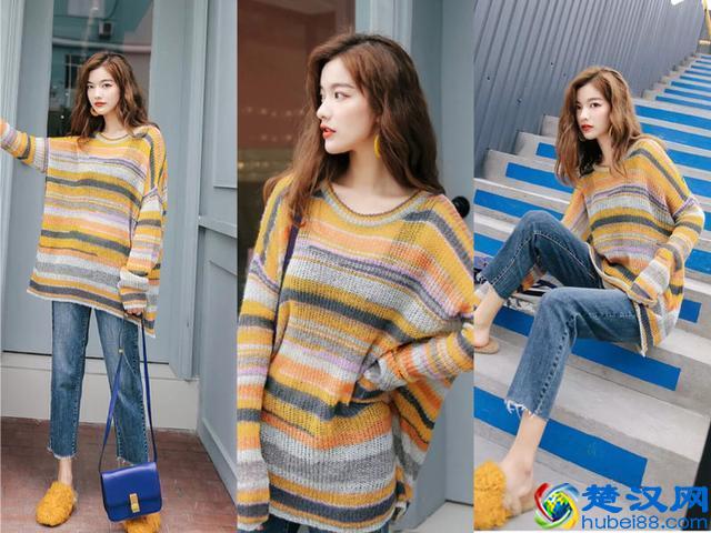 毛衣配什么裤子好看？配牛仔裤时髦好看，还特显瘦！