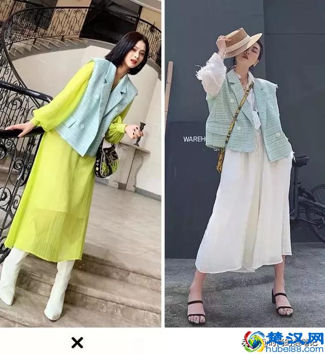 初夏想要显瘦保暖就穿“西装马甲”，简直又酷又少女！我超喜欢！