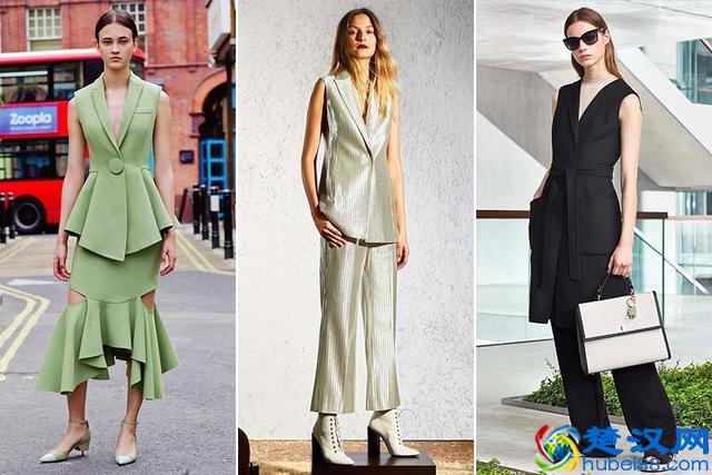 贝嫂这样"真空"穿西装马甲就击中小贝的心，酷毙了我也要这样穿！