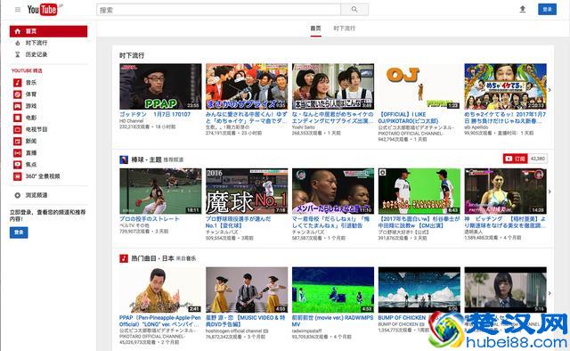 如果你还没有上过“YouTube”网站，那么来看看它长啥样