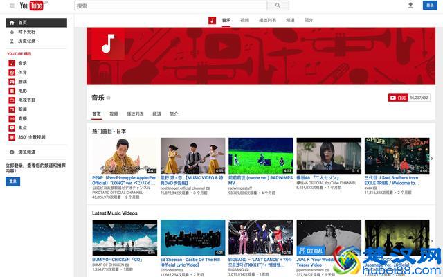 如果你还没有上过“YouTube”网站，那么来看看它长啥样