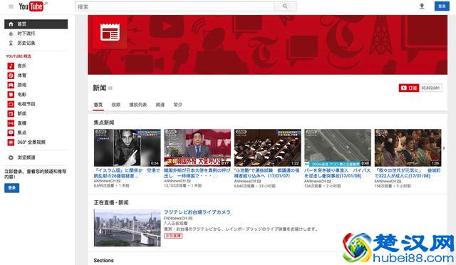 如果你还没有上过“YouTube”网站，那么来看看它长啥样