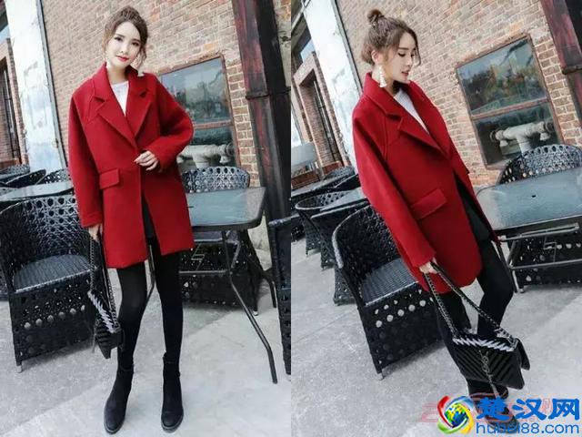 长款红色大衣搭配，这样穿过新年美美哒！