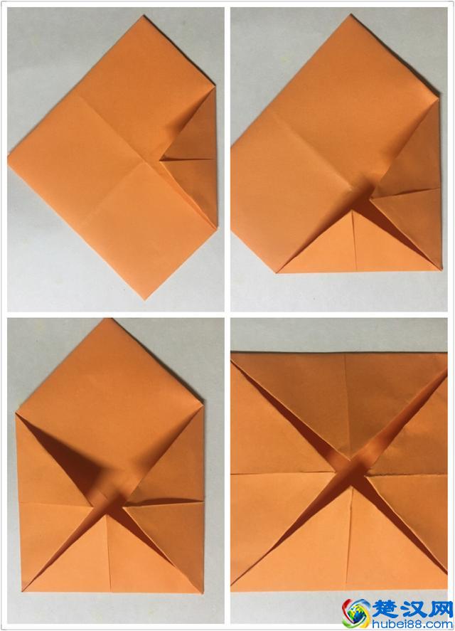 小时候经常玩的东南西北，教孩子折吧？