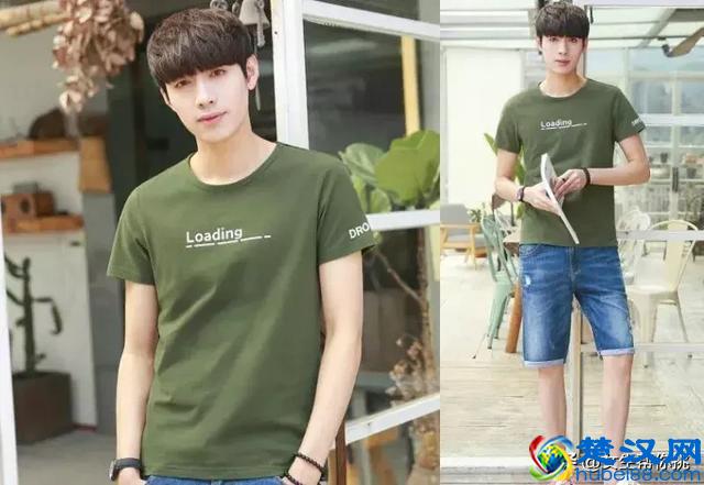 男绿色t恤与裤子搭配 潮男示范六种不同穿搭