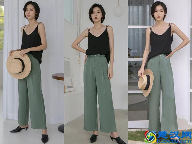 五一到了，阔腿裤配这4件上衣最好看，最舒适！