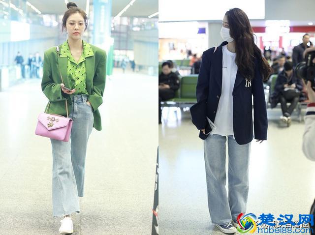 大气又藏肉的牛仔阔腿裤，有三种搭配最受欢迎，明星达人都在穿