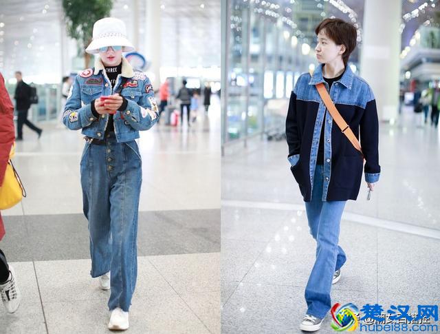 大气又藏肉的牛仔阔腿裤，有三种搭配最受欢迎，明星达人都在穿