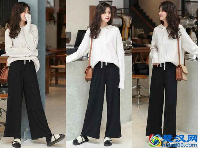 阔腿裤如何搭配上衣？配这3种上衣，好好看还显瘦！