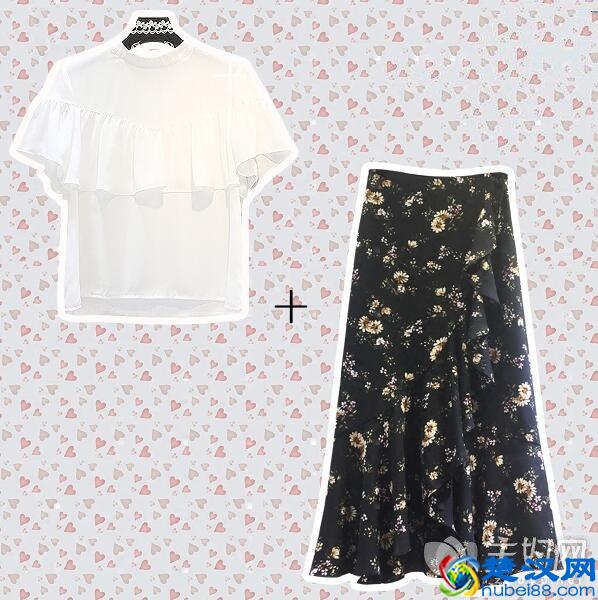 碎花半身裙配什么上衣 这样搭配让你美的不像话