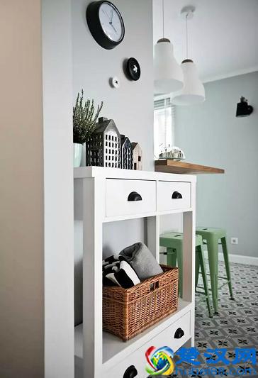 灰色+薄荷色，好看的家居空间，懂的人都说好！