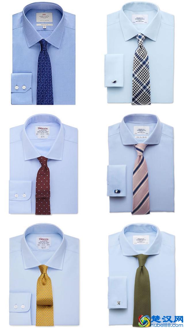 领带和衬衫该如何搭配