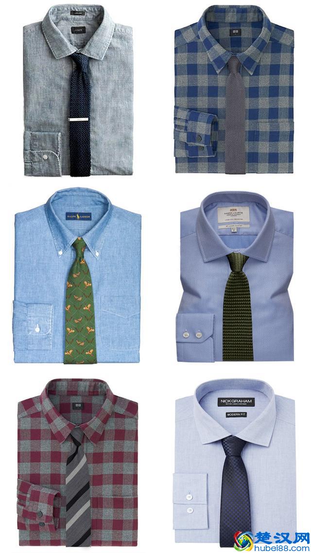 领带和衬衫该如何搭配