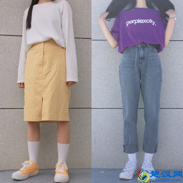 适合学生的日常T恤搭配，穿得舒适简洁最好了！