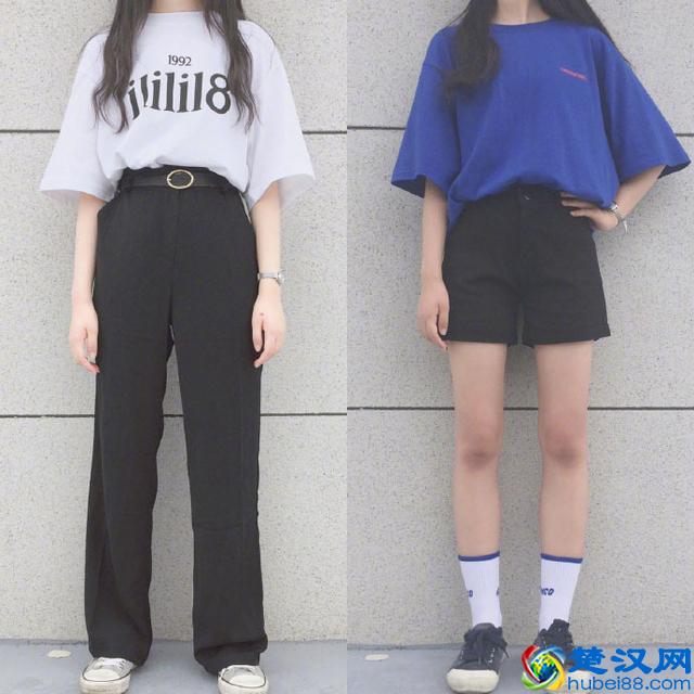 适合学生的日常T恤搭配，穿得舒适简洁最好了！