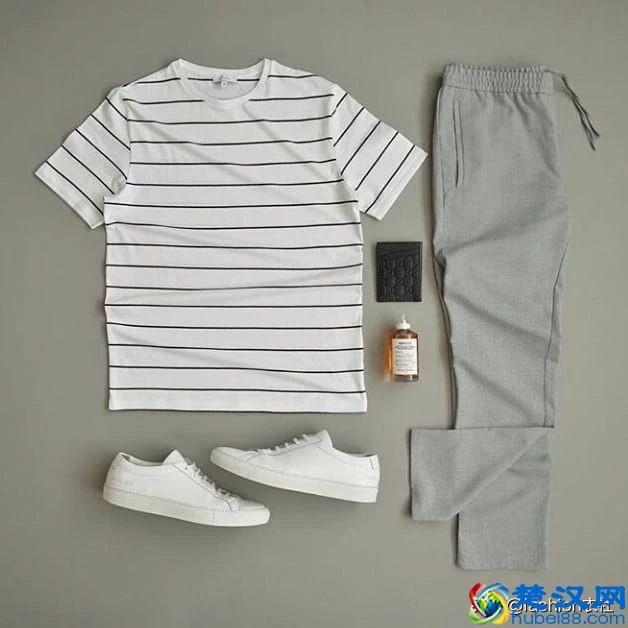 男生,T恤+西裤,效果惊艳到我