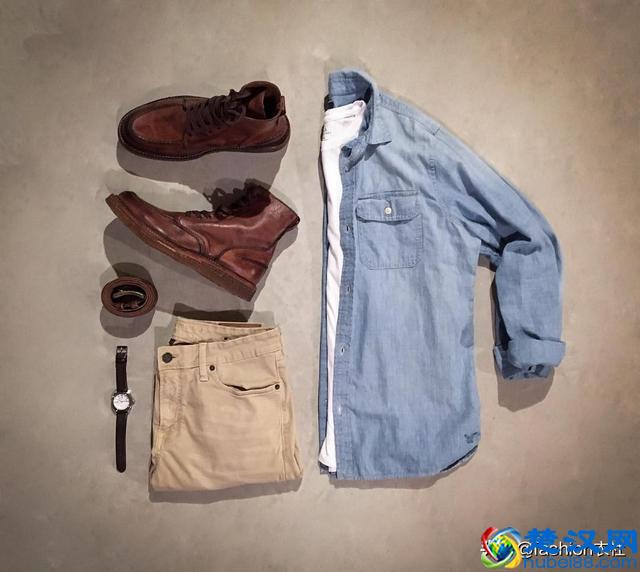 男生,T恤+西裤,效果惊艳到我