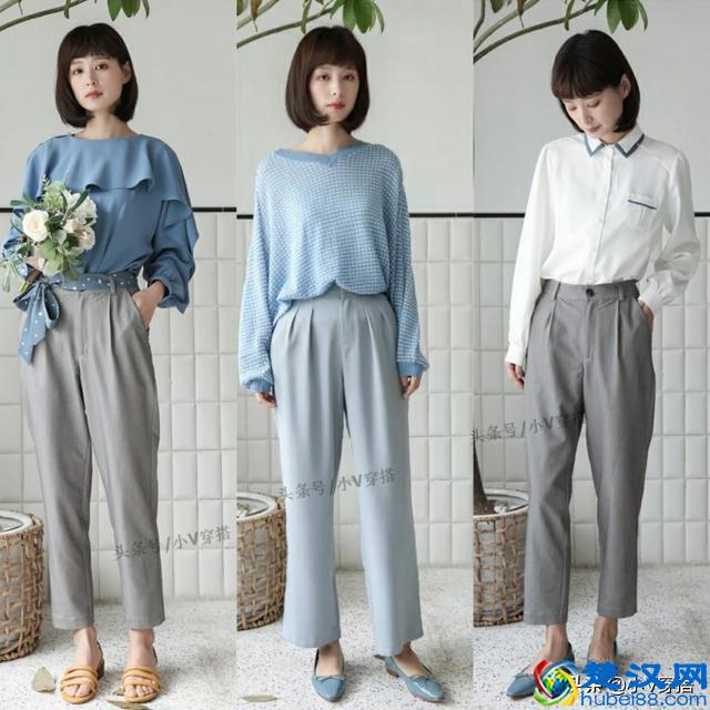 雾霾蓝才是春天最时髦的颜色穿搭！