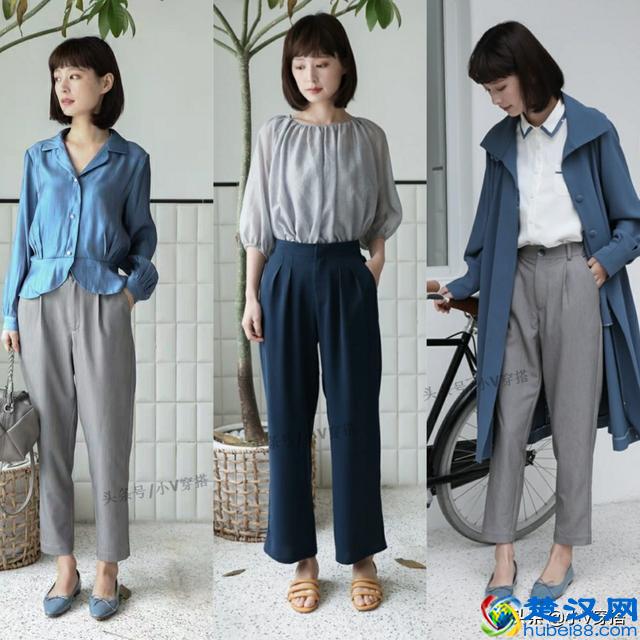 雾霾蓝才是春天最时髦的颜色穿搭！