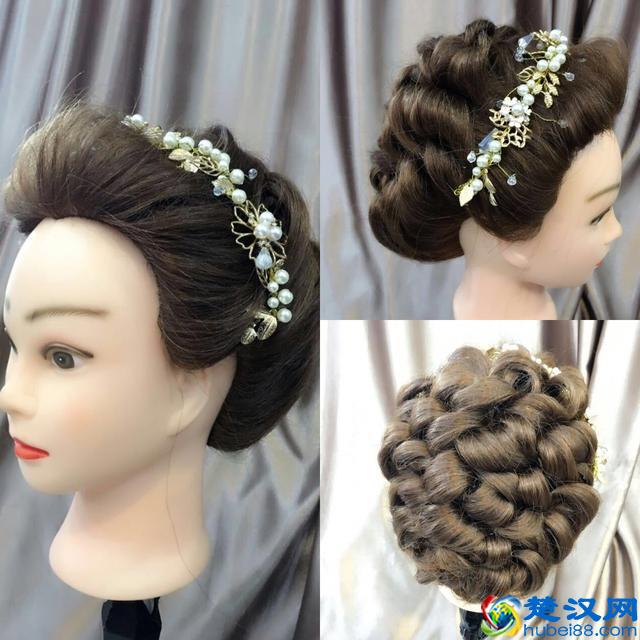 盘发造型 头饰制作