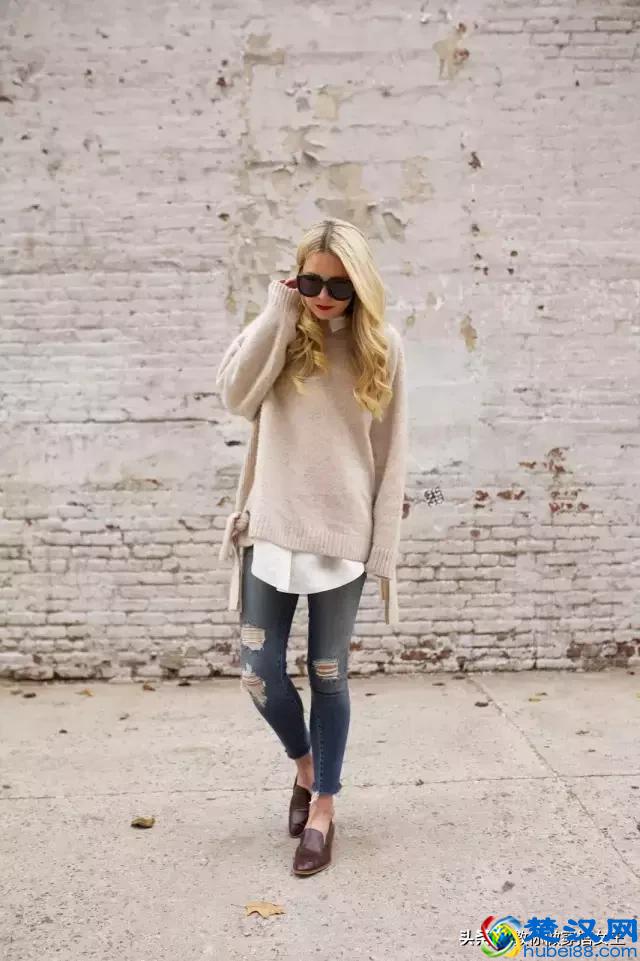 毛衣+衬衫，最爆表穿搭方法