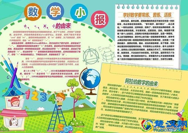 趣味数学手抄报