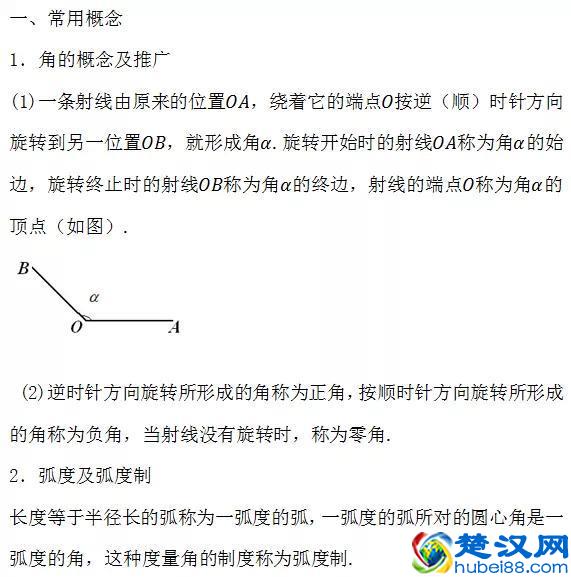 公式大全！初中数学几何公式+高中数学所有公式大总结