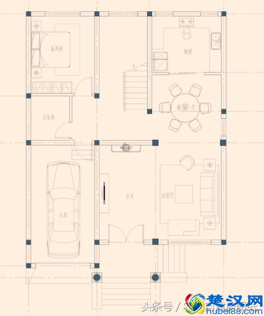 7款三层农村自建房设计，4款带堂屋，3款造价不超过30万