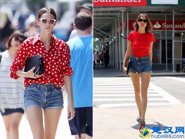 红色也算是暖色调中，最中性的颜色，和任何一种颜色都非常地搭