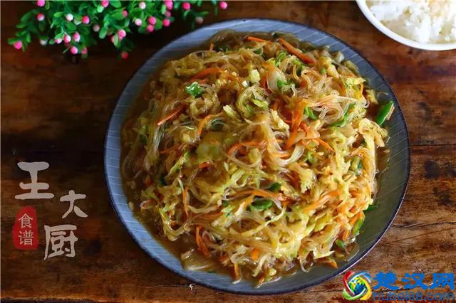 切得细丝丝的大头菜炒粉丝，居然能这么好吃！