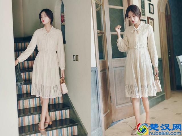 今年流行的蕾丝仙女裙，搭配对的鞋子，造型好看太多了！