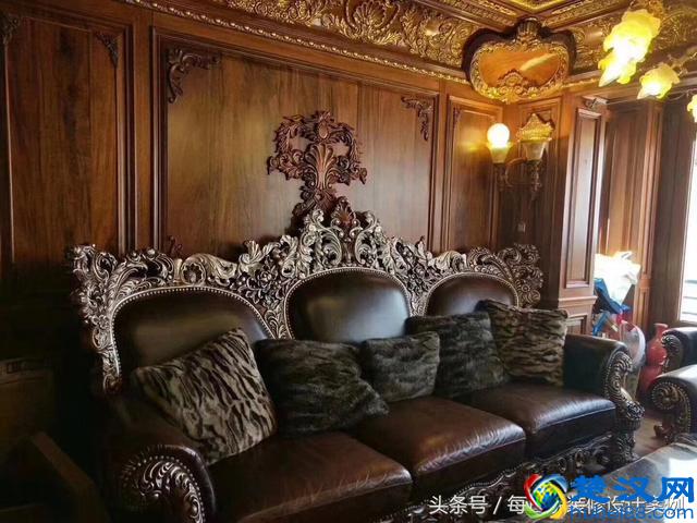 大姨妈装修的巴洛克风格新房,像宫廷一样富丽堂皇,忍不住晒晒!