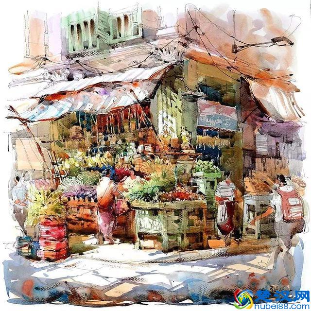 丙烯颜料为什么那么受欢迎？因为他是个万能颜料！