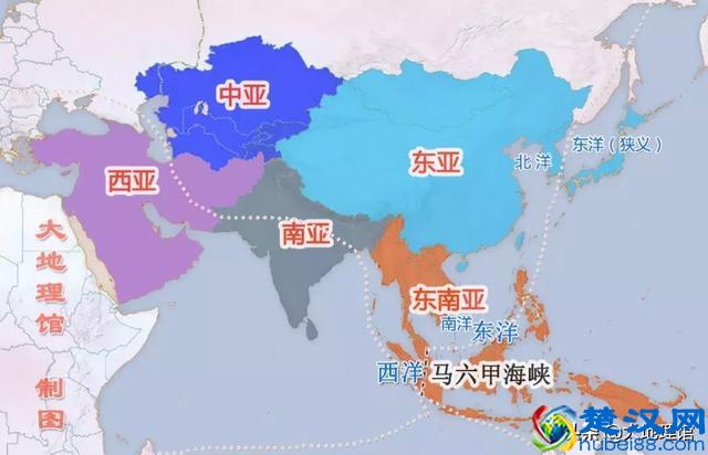 北洋、南洋、东洋、西洋，分别指哪里？