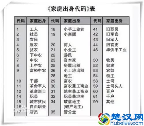 家庭出身怎么填？