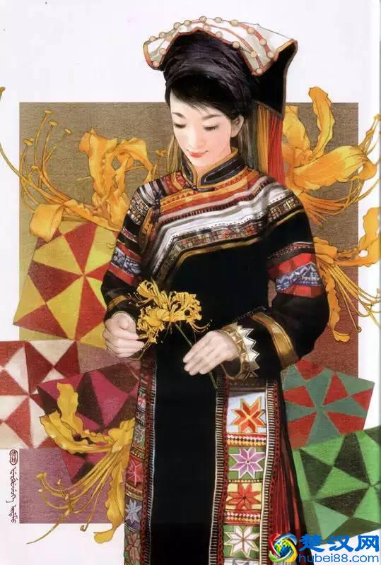 56个民族，56朵花——中华各民族人物画欣赏