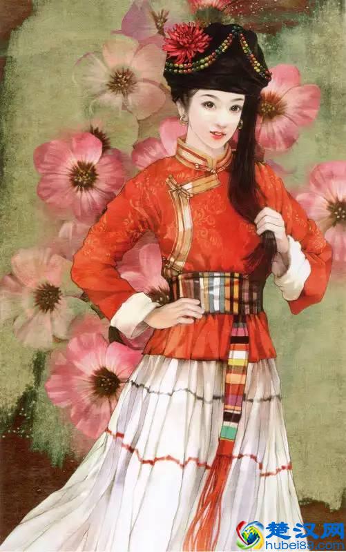 56个民族，56朵花——中华各民族人物画欣赏