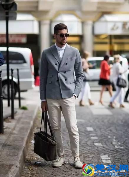 6种基本色的西装外套，如何搭配裤子颜色？