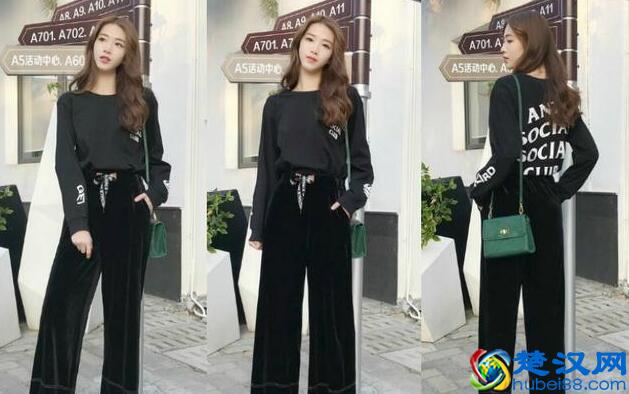 黑色阔腿裤搭配什么上衣好看？